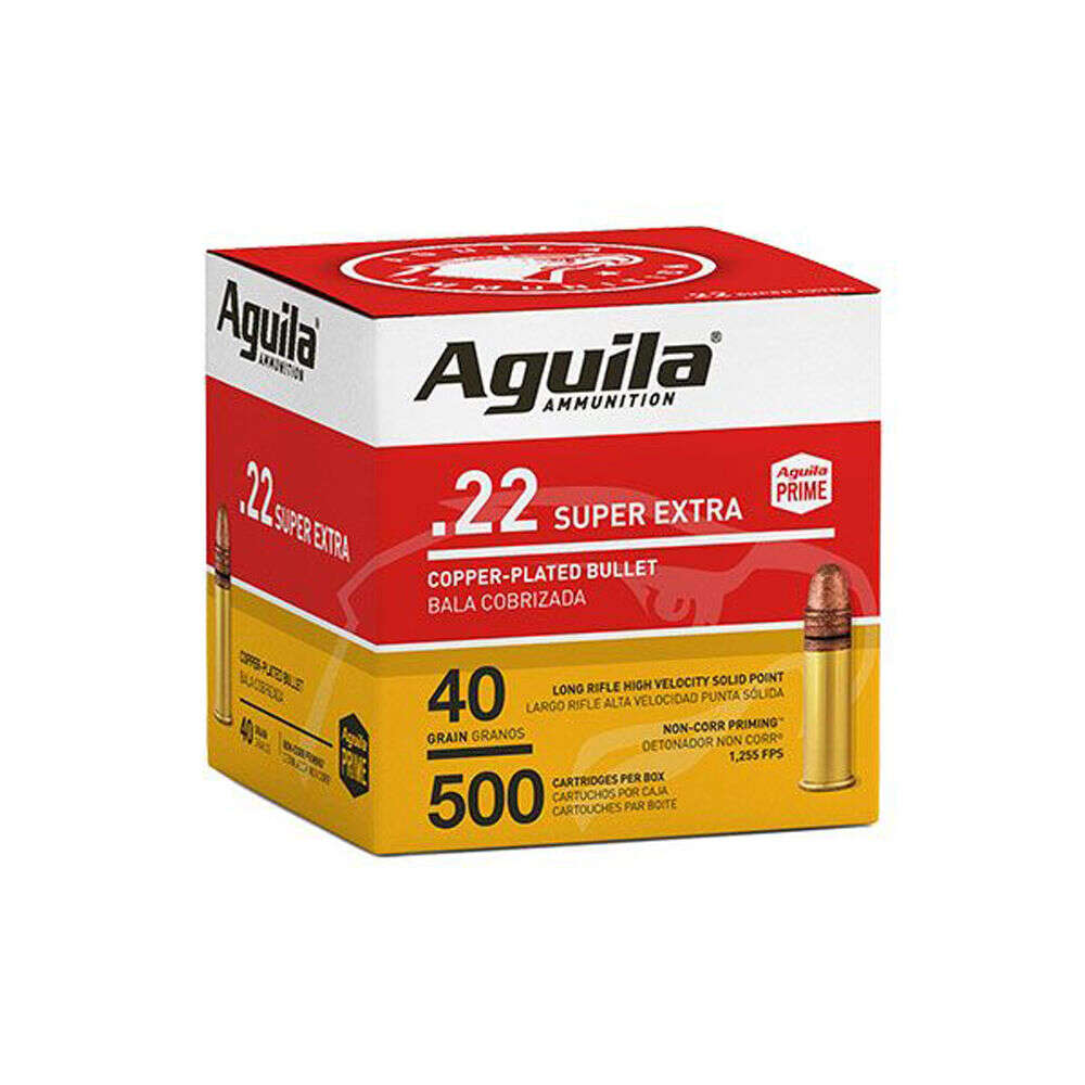 Ammunition Aguila Ammunition Rimfire 22LR AGUILA 22LR HV 40GR 500/2000 • Model: Rimfire